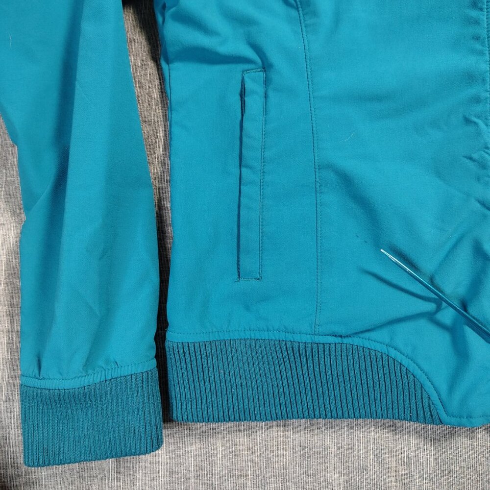 Marmot Teal Blue Hooded Bomber Jacket - Picture 6 of 14